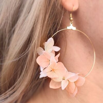 “Louise” hydrangea earrings