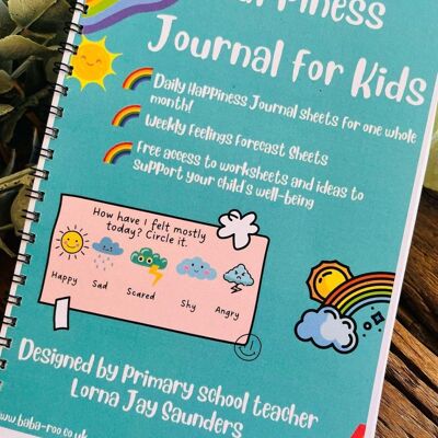Journal du bonheur pour les enfants, Santé mentale des enfants, Journal de pleine conscience, Journal