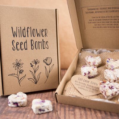 Let Love Grow - Coffret cadeau bombe de graines de fleurs sauvages de luxe