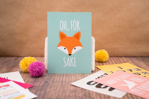 Oh, For Fox Sake Postcard