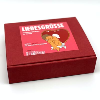 "Love Greetings" Thoughts and Poems for LoversGift box made of high-quality cardboard.
