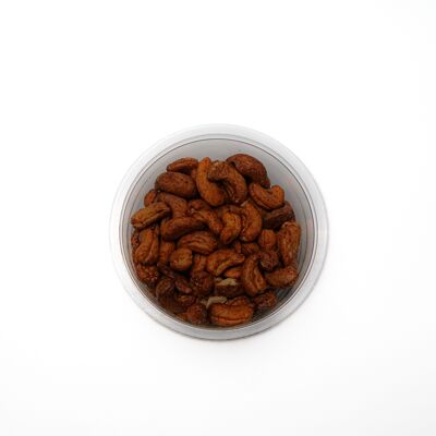 Mit orientalischen Gewürzen geröstete Cashewnüsse - 150g Schale