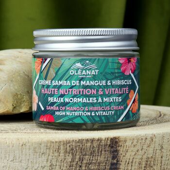 Crème samba de mangue & hibiscus biologique 50ml - NOUVELLE FORMULE - OLEANAT 1