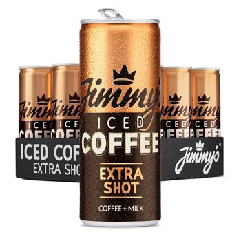Jimmy's Iced Coffee Extra Shot SlimCan 12 x 250ml