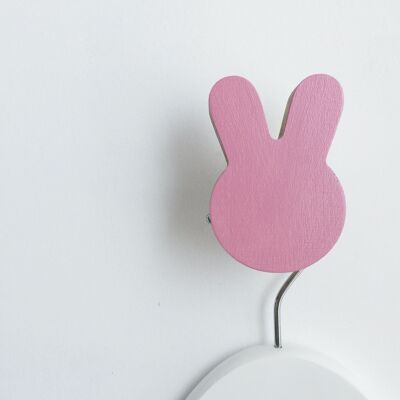 PRETTY IN PINK BUNNY WALL HOOK
