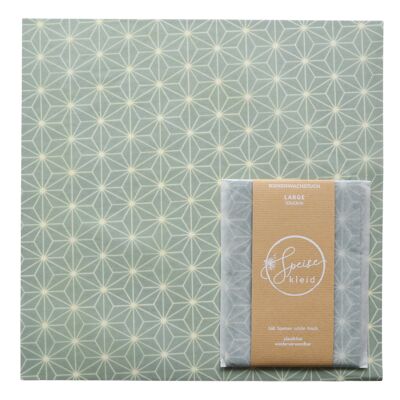 Beeswax wrap Large 33x33cm: JAPAN STAR MINT