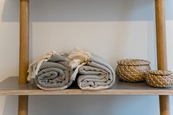 Serviette - Lot de 16 "Serviettes Couture" | pour terrasse & transat, écharpe & bain thermal | serviette de bain, serviette de douche 8