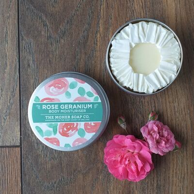 All Natural Rose Geranium Solid Body Moisturiser