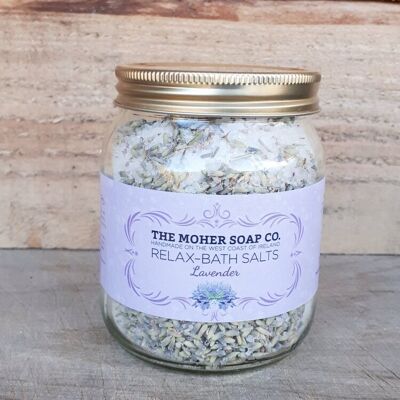 RELAX-Lavender Bath Salts Jar 320g