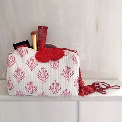 Trousse cosmétique Nishay rouge