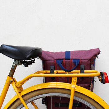 Combinaison sacoche de vélo / sac à dos Peras bleu 7