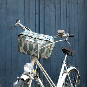 petite sacoche de vélo pour guidon - sacoche avant - sacoche de guidon étanche en bâche - feuilles de bananier 4