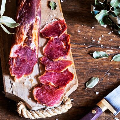 Acorn-fed 100% Iberian loin sliced