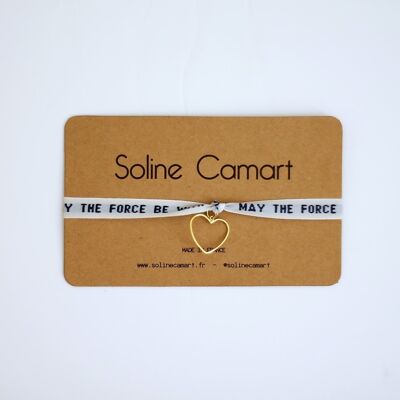 MAY THE FORCE BE WITH YOU - Coeur doré