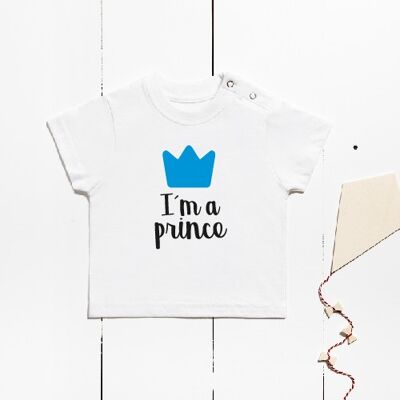 Kurzarm-Baumwoll-T-Shirt - Ich bin ein Prinz