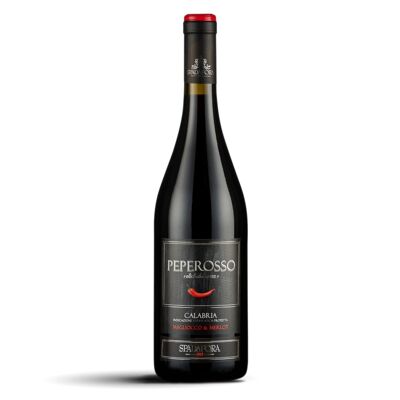 Vino rosso calabrese PepeRosso Spadafora cl 0,75