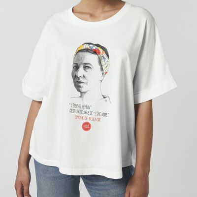 T-shirt oversize da donna - SIMONE DE BEAUVOIR