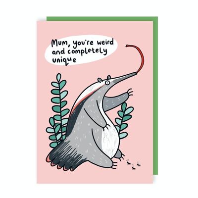Anteater Mother's Day Card Pack of 6