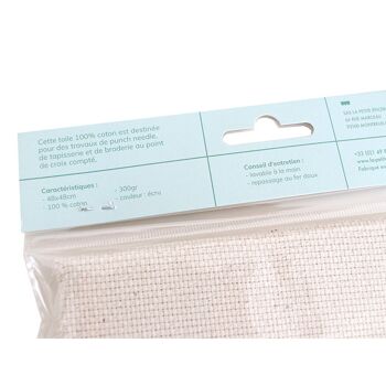 Coupon toile punch needle - 48 x 48 cm (281019) 3