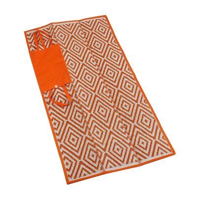 TAPIS DE PIQUE-NIQUE LOSANGE ORANGE 17370421