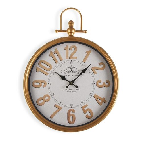 RELOJ PARED METAL CROWN BLANCO 18191142