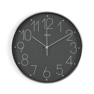 RELOJ PARED DE ALUMINIO GRIS 18560822