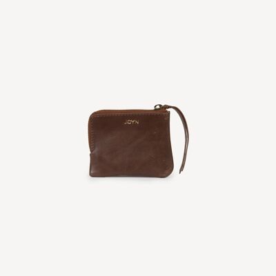 Mini Zipper Wallet - Heritage Brown