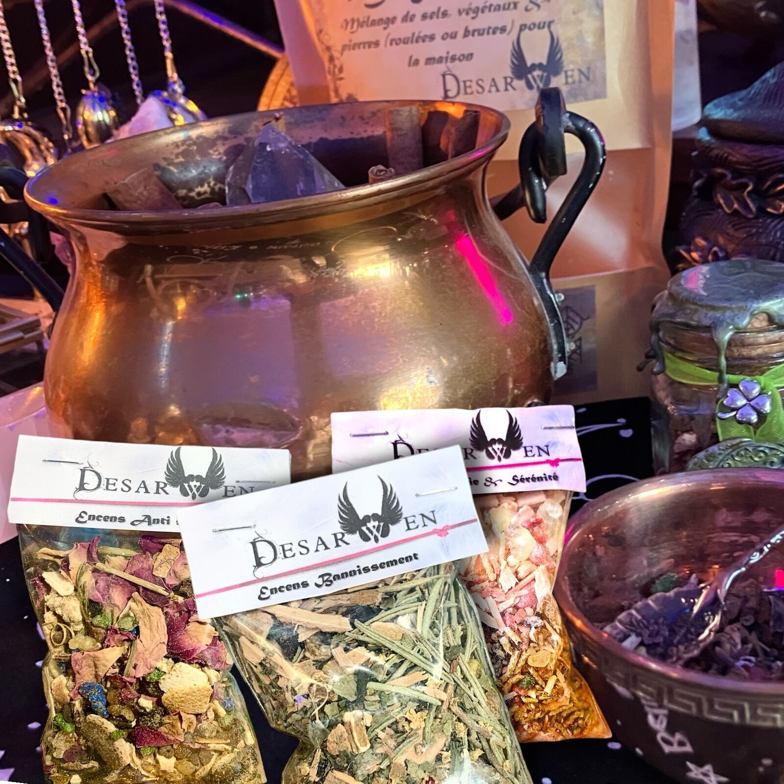 Encens rituel magie chance et prosperite