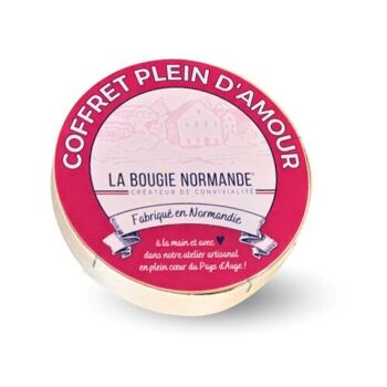 Emballage 6 fondants - Boite à Camembert "Plein d'Amour"