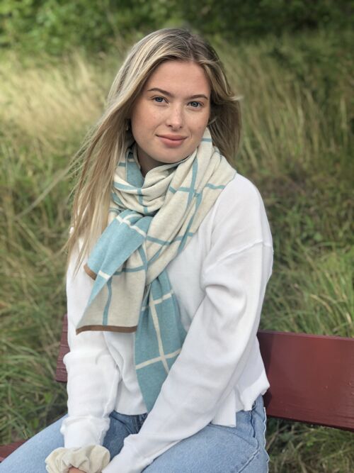 Todden scarf seablue