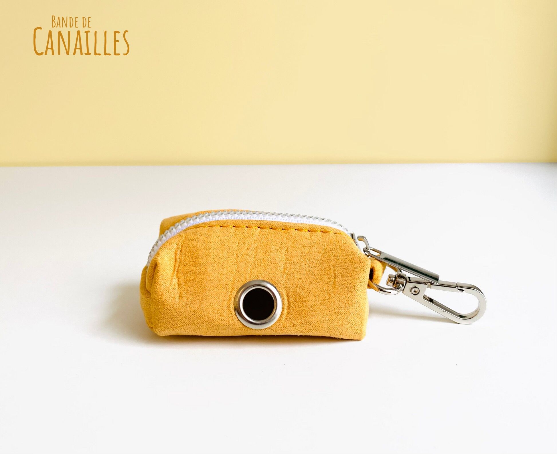 Sacchetto per cacca in cotone Giallo