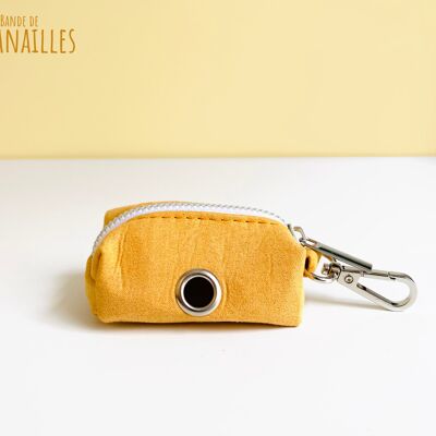 Pochette sac à crotte Cotton Jaune