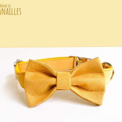 Noeud Papillon Coton Jaune