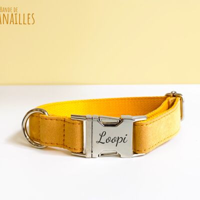 Yellow Cotton Dog Collar