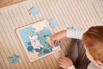 Moomin - Puzzle Carré en Bois - Pêche 3