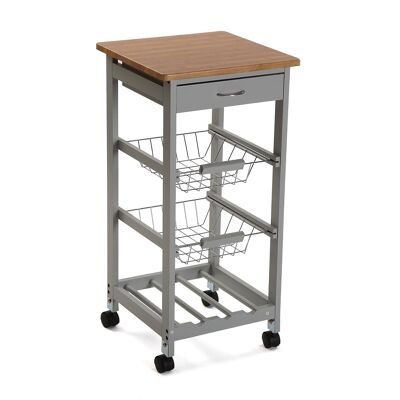 TROLLEY WITH 2 WHEELS GRAY BASKETS 21810090