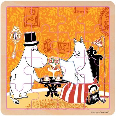 Moomin - Puzzle Carré en Bois - Teatime