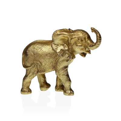 GOLDEN ELEPHANT FIGURE 12x14CM 11020115
