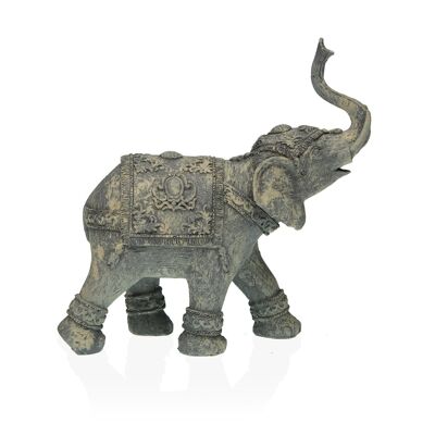 FIGURA ELEFANTE GRIS 18X19CM 11020117