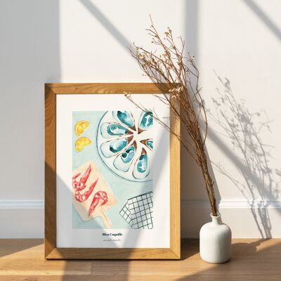 Stationery Deco Poster - 21 x 29.7 cm - The Seafood Platter