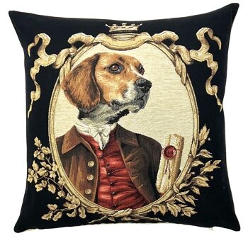 taie d'oreiller aristobeagle - oreiller chien - cadeau beagle