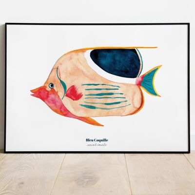 Stationery Decorative Poster - 30 x 40 cm - Exotic Fish