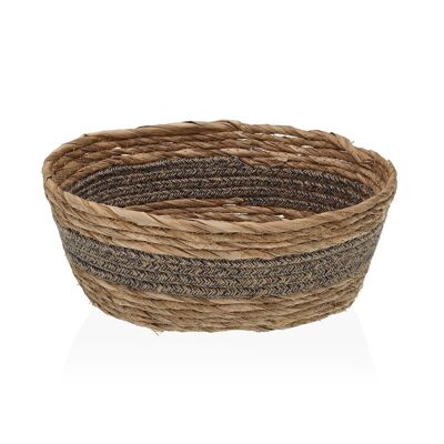 OVAL BASKET BLACK / NATURAL S 19890400