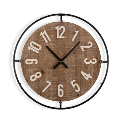 WOODEN WALL CLOCK 60 CM 21110304