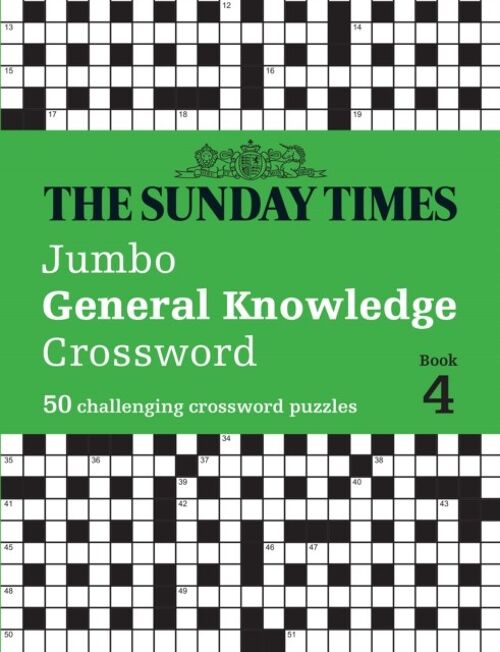 The Sunday Times Jumbo General Knowledge Crossword Book 4 by Peter Biddlecombe