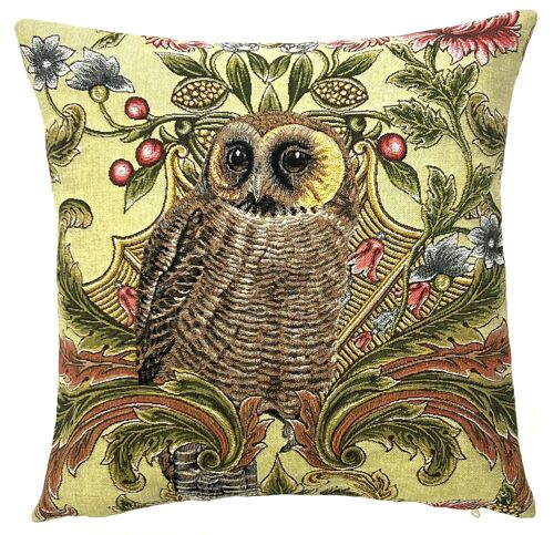 owl deco pillow cover - bird decor