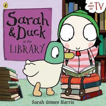 Sarah et Duck à la bibliothèque par Sarah Gomes Harris