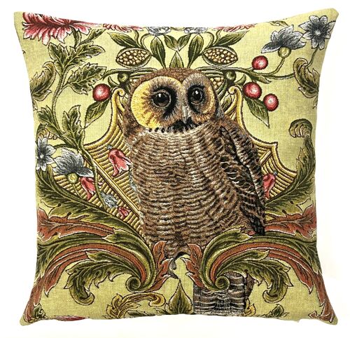 owl deco pillow cover - bird decor