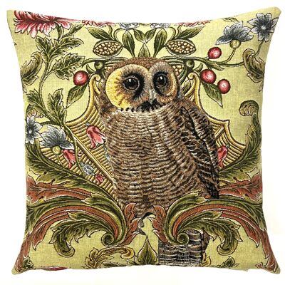 owl deco pillow cover - bird decor