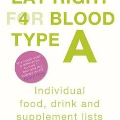 Eat Right for Blood Type A by Peter J. DAdamo